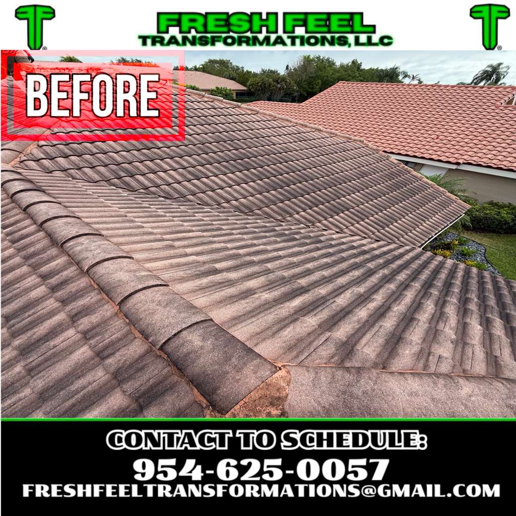 Pressure cleaning driveway